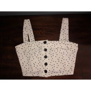 Button Down Crop Top